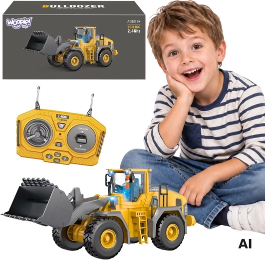 Încărcător de construcții WOOPIE controlat de la distanță, cu sunete și lumini