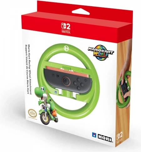 Suport de volan HORI pentru Nintendo Switch și Switch 2 Yoshi