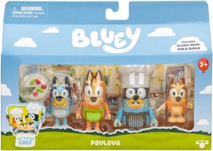 Set de figurine Bluey Timp pentru desert - 4 buc.