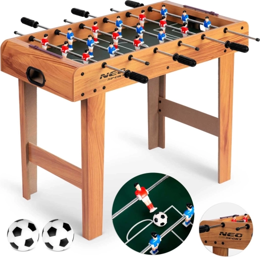 Mese de foosball NEO SPORT din lemn 70 × 37 × 62 cm