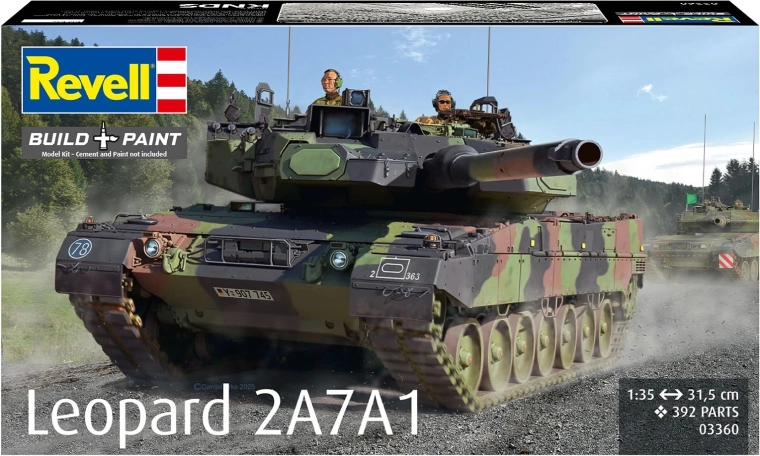 Model din plastic al tancului Leopard 2A7A1