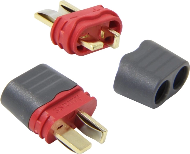 Conector de mare intensitate JAMARA T-Dean cu contacte placate cu aur și capac izolator – pereche