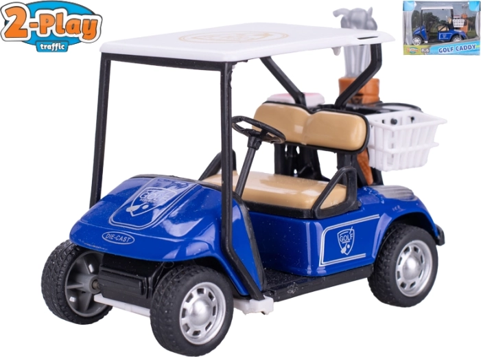 Cărucior de golf cu crose 2-Play Traffic, mecanism pull-back, 10 cm