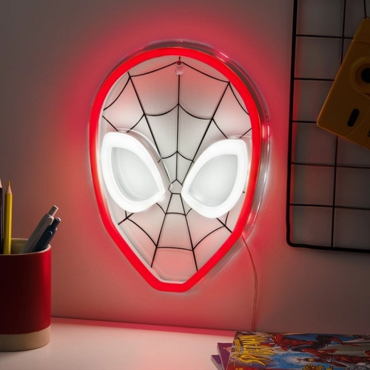 Lampă LED neon de perete SPIDER‑MAN