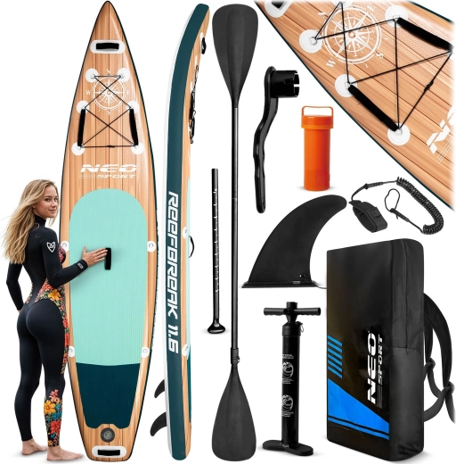 Paddleboard SUP gonflabil Neo-Sport Reefbreak 11’6 (350 cm) set
