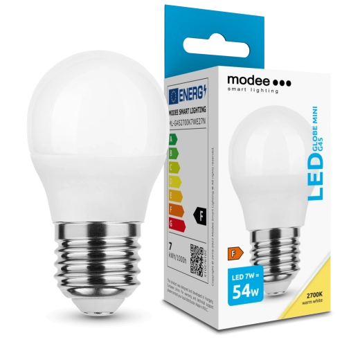 Bec LED Modee Globe Mini G45 7 W E27, 700 lm, alb cald