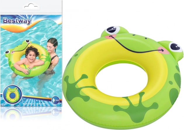 Colac de înot gonflabil broscuță 76 × 85 cm Bestway