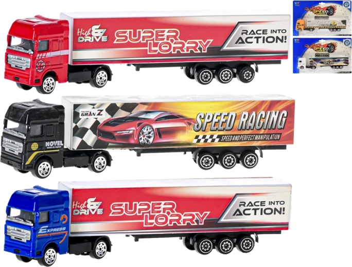 Camion container metalic 20 cm, scară 1:87, rulare liberă