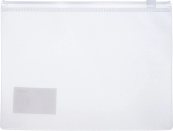 Mapă transparentă pentru documente cu fermoar