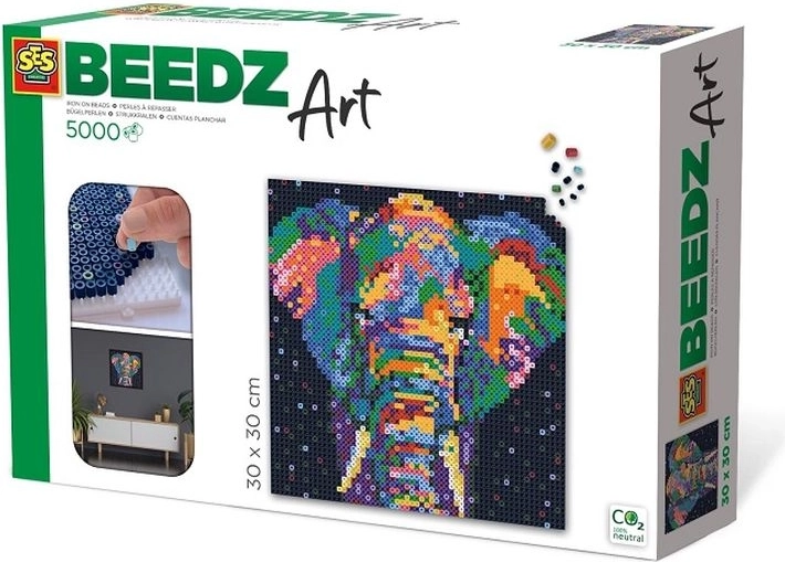 SES BeedzArt mărgele de călcat (termofuzibile) – elefant fantastic