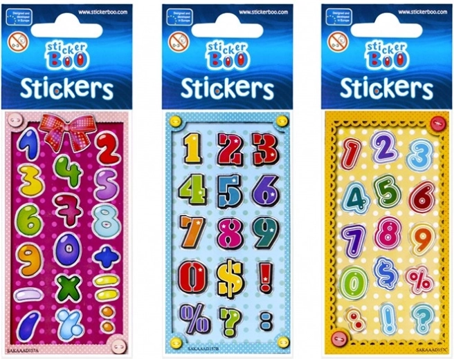 Autocolante cu margine argintie StickerBoo - 1 bucată