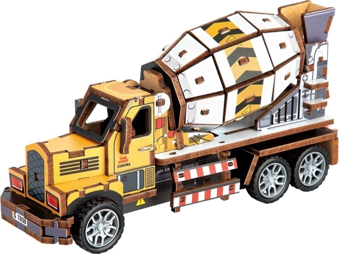 2Kids Toys puzzle 3D din lemn – betoniere
