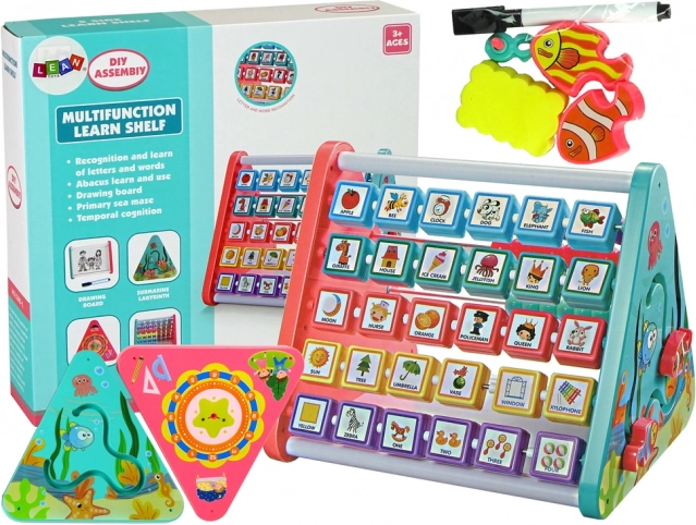 Raft educativ pentru copii cu abac și forme