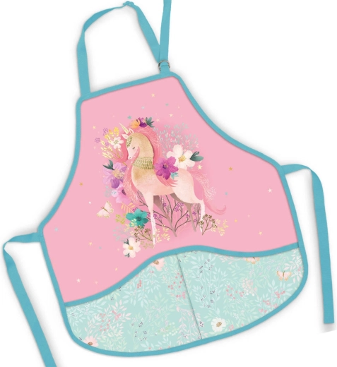 Șorț pentru copii cu motiv de unicorn 50 × 55 cm