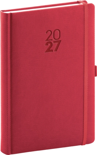 Notique Agendă zilnică Diamante 2027 roșu 15 × 21 cm