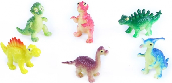 Dinozauri veseli set de 6 bucăți