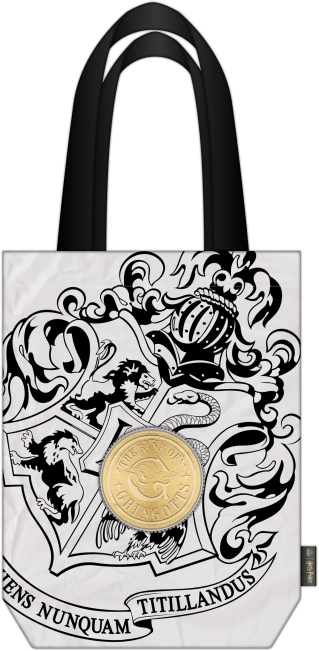 Geantă de cumpărături HARRY POTTER – alb-negru