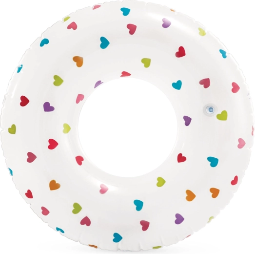 Colac de înot gonflabil cu inimioare 81 cm INtex