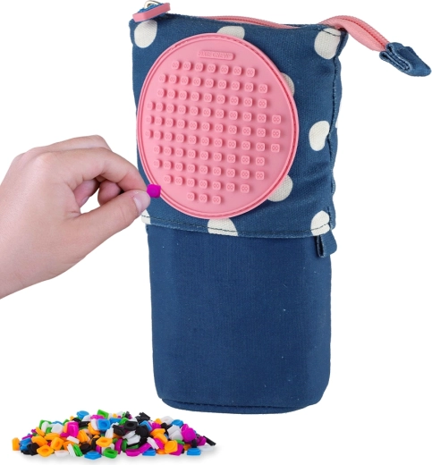 Penar pop-up Pixie Crew albastru cu buline albe