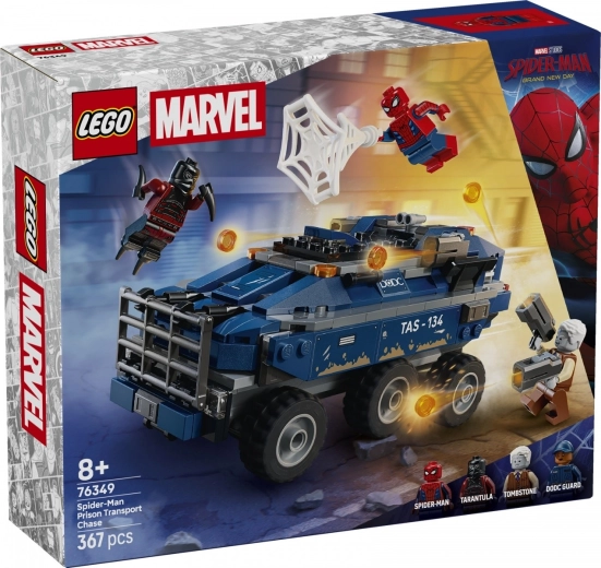 LEGO Marvel Urmărirea lui Spider-Man după transportorul de prizonieri