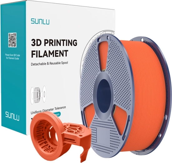 Filament PETG mat Sunlu de mare viteză, portocaliu