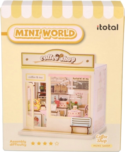 i-Total Mini dioramă DIY cafenea pentru asamblare proprie