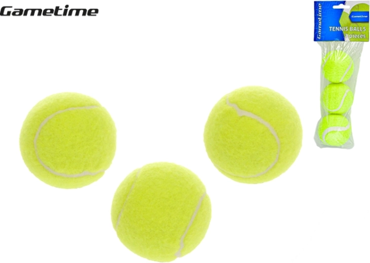 Mingi de tenis GAMETIME 6 cm, set 3 buc