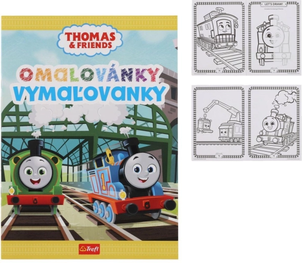 Carte de colorat Locomotiva Thomas