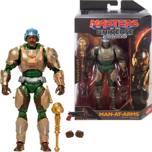Figurină Mattel Masters of the Universe Chronicles Man-at-Arms 17 cm cu accesorii