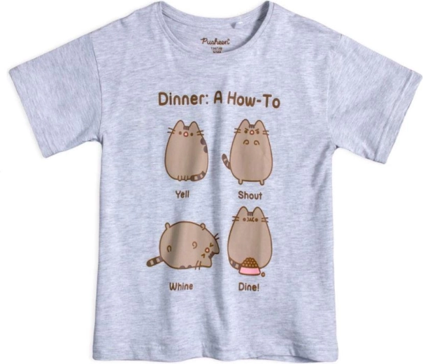 Tricou gri Pusheen
