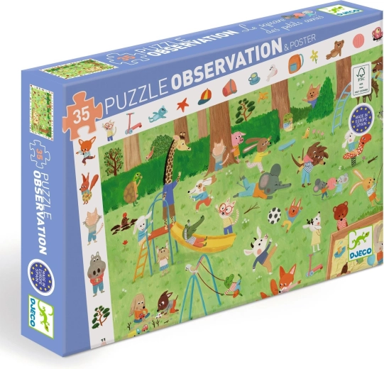 Puzzle de căutare Prietenii mici grădina - 35 piese
