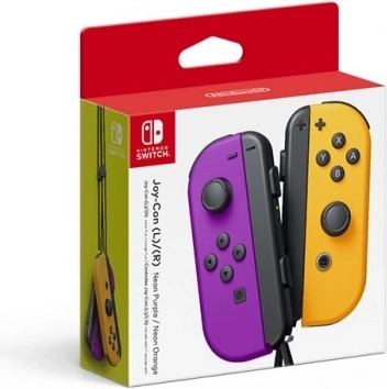 Pereche Joy-Con Neon Purple/Neon Orange