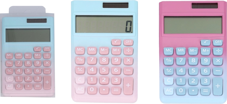 Calculator de buzunar color Vector cu alimentare duală