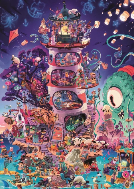 Heye puzzle Să privim, farul! 2000 de piese