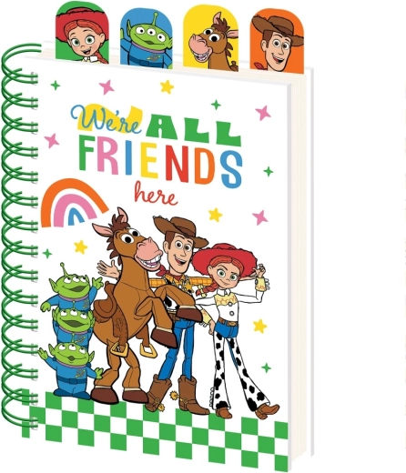 Bloc cu spirală Toy Story A5 cu semne de carte