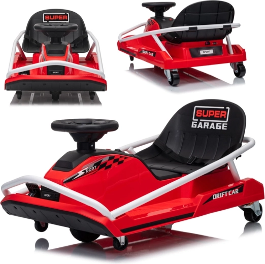 Gokart electric de drift pentru copii 24V, până la 50 kg