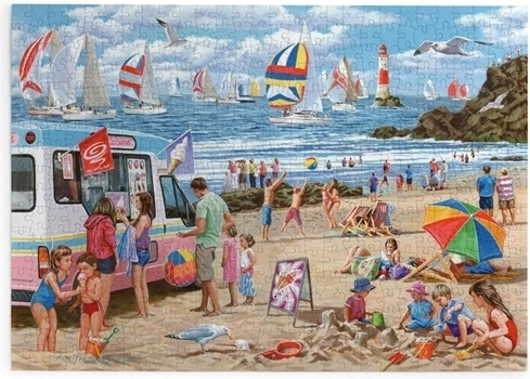 Puzzle House of Puzzles Ziua curselor de bărci, 500 de piese mari
