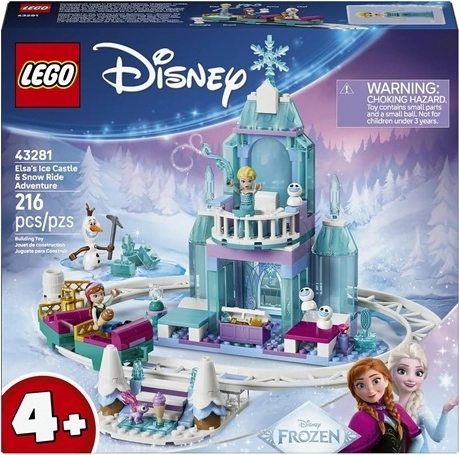 Lego Disney Frozen Palatul de gheață al Elsei și plimbare pe zăpadă (43281)