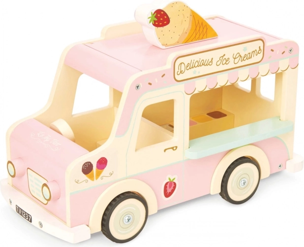 Le Toy Van furgoneta de înghețată din lemn