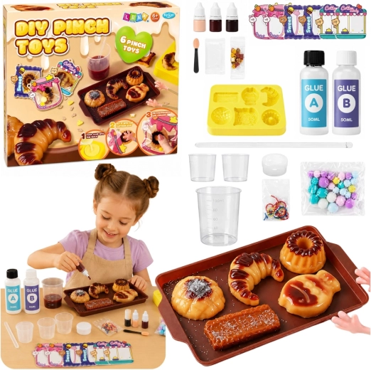 Set creativ DIY pentru realizarea de dulciuri squishy de strâns