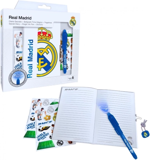 Carnet cu stilou magic Real Madrid