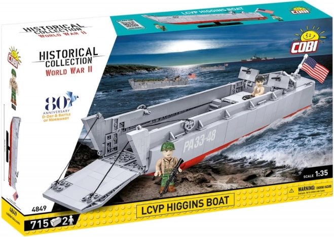 Set de construcție COBI LCVP Higgins Boat – navă de debarcare istorică 1:35