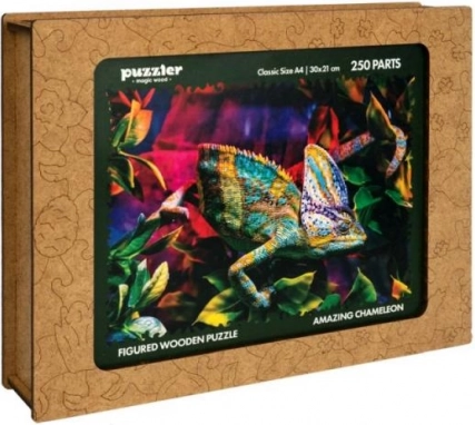 Puzzle din lemn Cameleon uimitor 250 piese