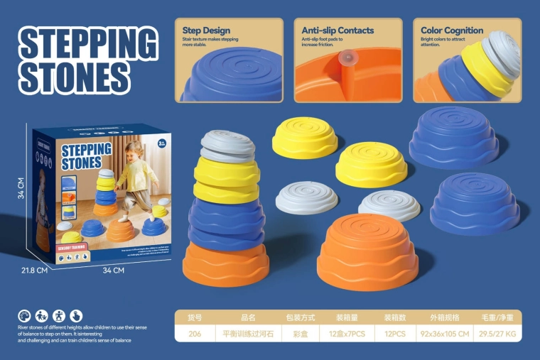 Set de platforme senzoriale colorate pentru copii