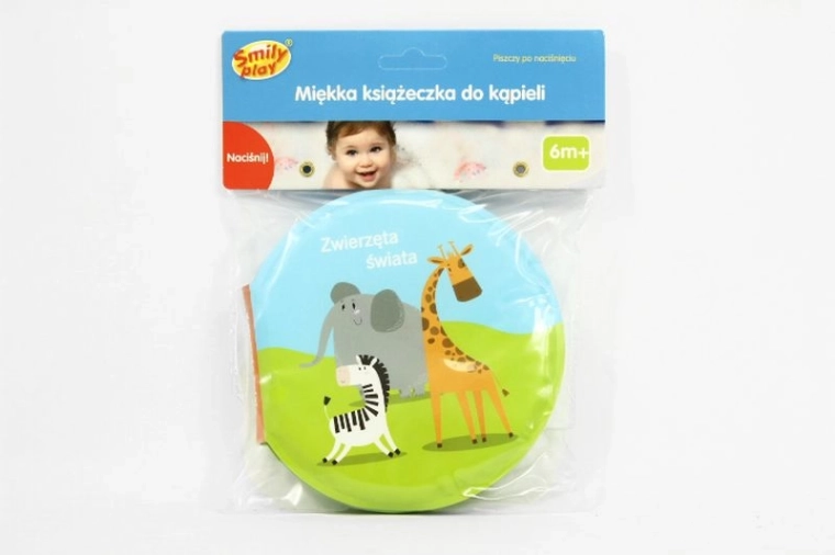 SmilyPlay Animalele lumii – cărticică moale pentru baie