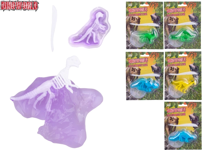 Dinoworld schelet de dinozaur în slime – set educativ pentru copii de la 3 ani