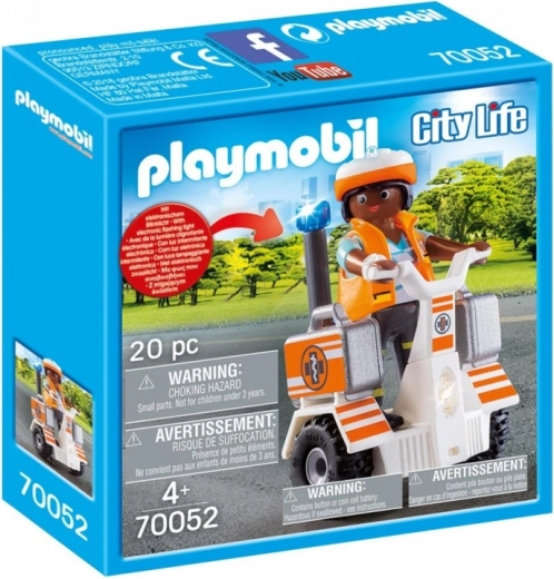 Playmobil City Life salvator pe segway cu accesorii
