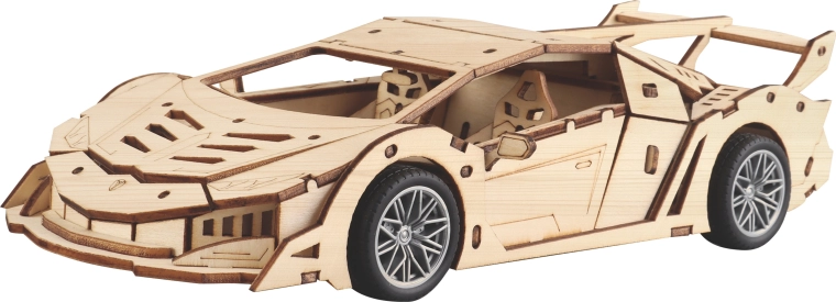 Set de construcție din lemn – mașină de curse 26,5 cm
