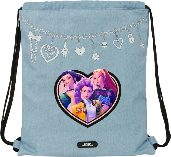 Săculeț sport KPop Demon Hunters Huntrix (sac cu șnur) 40 cm
