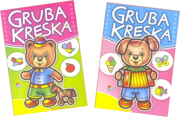 Carte de colorat pentru cei mici – linie groasă